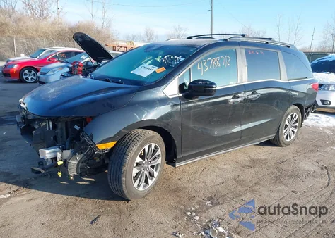 2022 Honda Odyssey Ex-L из США, поврежденный, VIN 5FNRL6H7XNB065420